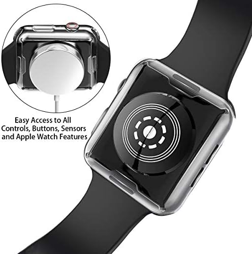 [2-Pack] מארז 40 ממ של Apple Watch Series 6 / SE / Series 5 / Series 4 מגן מסך, מקרה מגן כולל